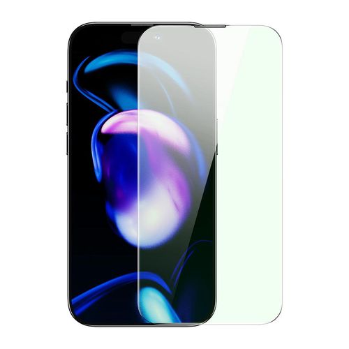 Baseus Full Screen Tempered Glass for iPhone 14 Pro with Anti Blue Light Filter and 0.3mm Speaker Cover + Mounting Frame, Baseus 6932172623524 6932172623524