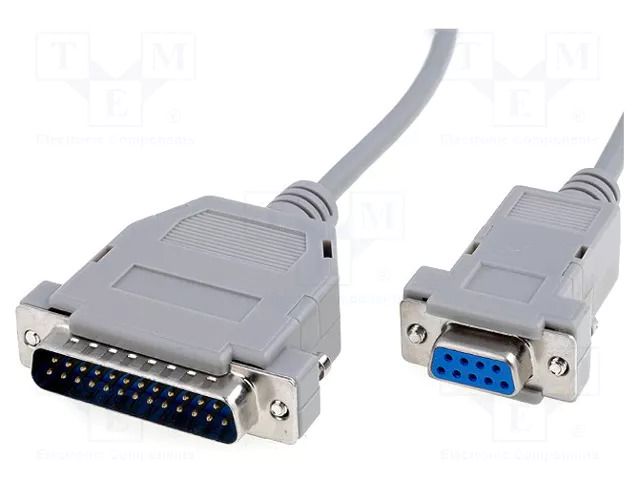Cable; D-Sub 25pin plug,D-Sub 9pin socket; Len: 2m; snapped-in BQ CABLE C-09G25W/2-P