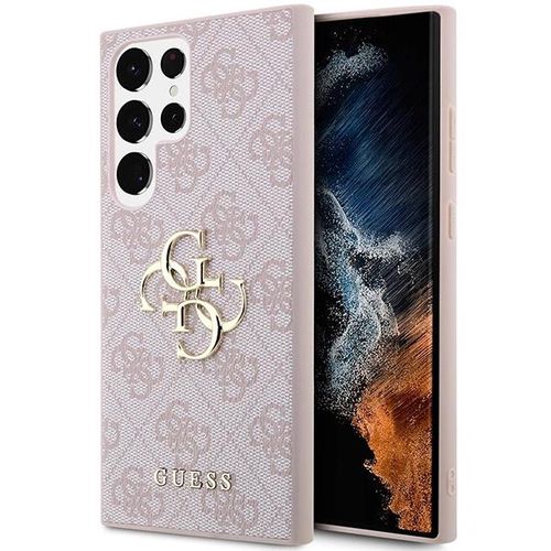 Guess GUHCS23L4GMGPI S23 Ultra S918 pink/pink hardcase 4G Big Metal Logo, Guess 3666339114954 3666339114954