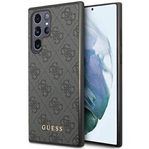 Guess GUHCS23LG4GFGR S23 Ultra S918 grey/grey hardcase 4G Metal Gold Logo, Guess 3666339116972 3666339116972