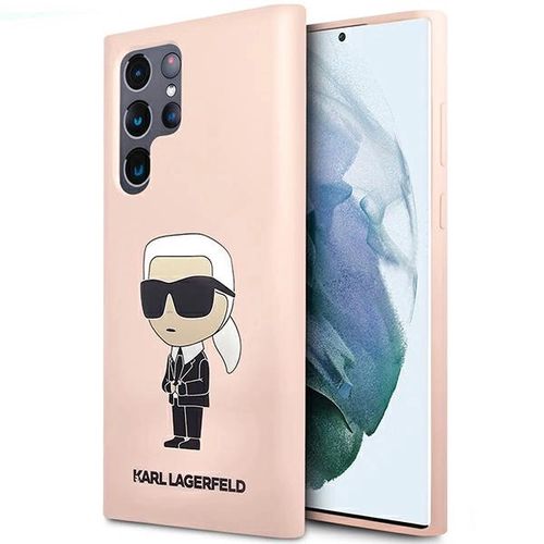 Karl Lagerfeld KLHCS23LSNIKBCP Sam S23 S918 Ultra hardcase pink/pink Silicone Ikonik, Karl Lagerfeld 3666339117634 3666339117634