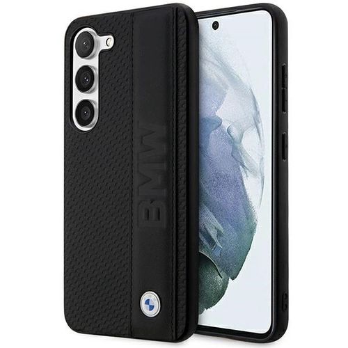 Case BMW BMHCS23M22RDPK S23+ S916 black/black hardcase Leather Textured &amp; Stripe, BMW 3666339114527 3666339114527