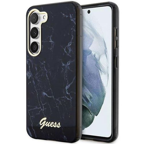 Guess GUHCS23SPCUMAK S23 S911 black/black hardcase Marble, Guess 3666339117375 3666339117375