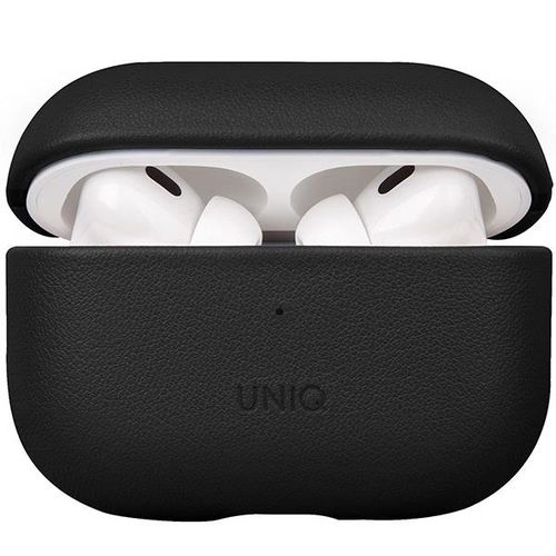 Uniq Terra Genuine Leather case for AirPods Pro 2 - black, UNIQ 8886463683828 8886463683828