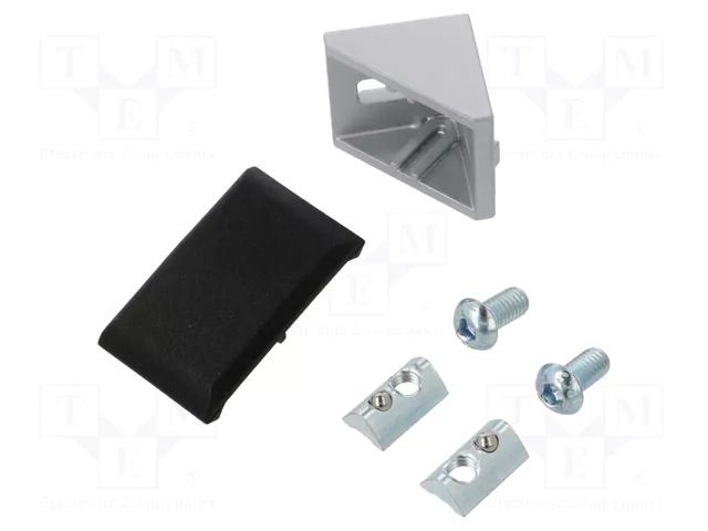 Angle bracket; for profiles; W: 28mm; H: 28mm; L: 28mm; aluminium FATH FA-093W301N06S01