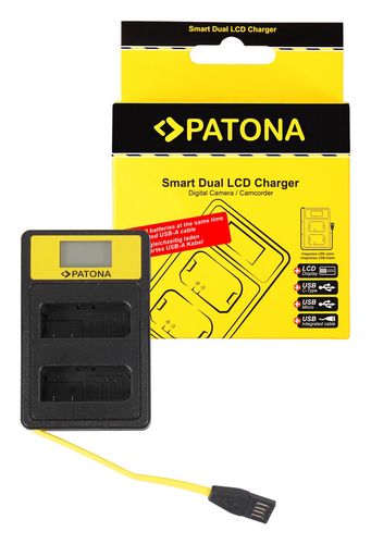 PATONA Smart Dual LCD USB Charger f. Nikon EN-EL14 ENEL14 D3100 D3200 D5100 D5200 D5300 P7000 P7700 P7800, PATONA 141622 4055655213448