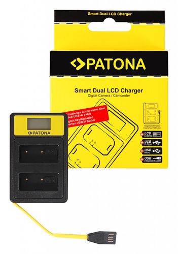 PATONA Smart Dual LCD USB Charger f. Fuji NP-W126 HS30 EXR HS30EXR HS-30EXR HS33 EXR HS33EXR HS-33EXR XPro 1 X-Pro 1, PATONA 141645 4055655213387