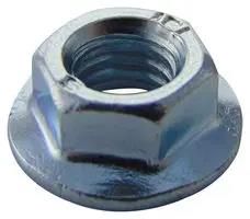 FLANGE NUT, SERRATED, BZP, M5, PK100 M5- SFST-Z100-