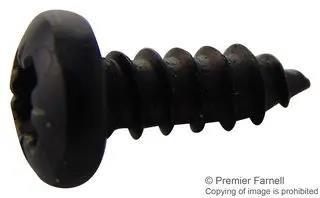 SCREW, POZI PAN, STEEL, BLK, #6X3/8 N60.375 PRSTABB100-