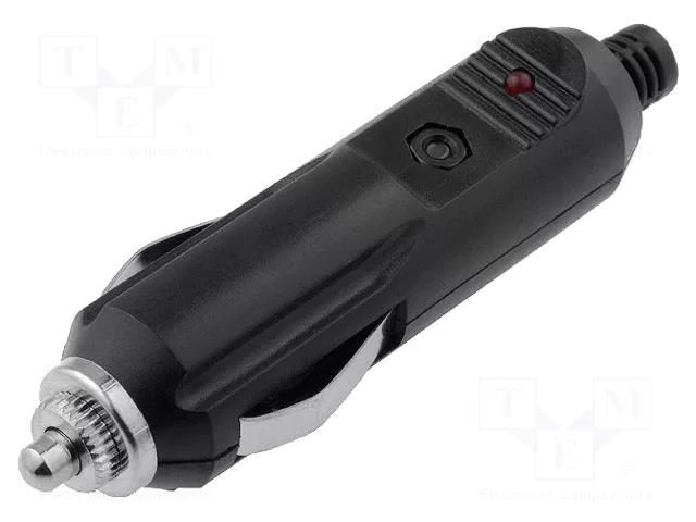 Cigarette lighter plug; Sup.volt: 12÷24VDC; 5A 4CARMEDIA CAR-021