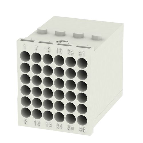 Module insert for industrial connector, Series: ModuPlug, Crimp connection, Number of poles: 36 Weidmuller 1428860000 04050118233230