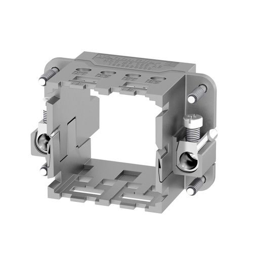 Frame for industrial connector, Series: ModuPlug, Size: 3, Number of slots: 2, Diecast zinc Weidmuller 1428920000 04050118233414