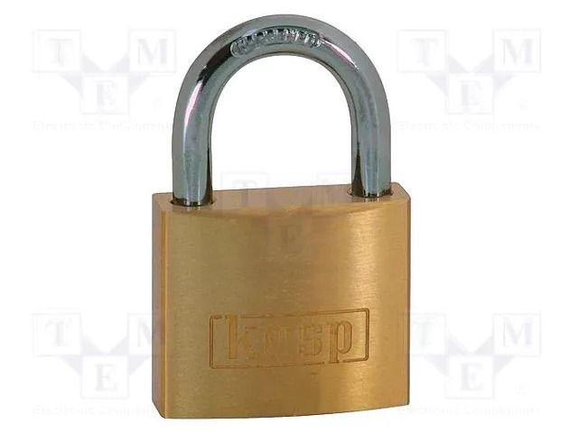 Padlock; shackle; brass; Protection: low (level 3); A: 40mm; B: 22mm KASP KA-K12040D