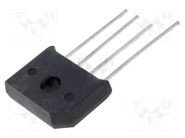 Bridge rectifier: single-phase; Urmax: 50V; If: 10A; Ifsm: 200A DC COMPONENTS KBU10A