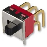 SLIDE SWITCH, DPDT, R/A, ON-ON 1201M2S3AQE2