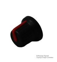 KNOB, 15.7MM, BLACK, RED LINE CR-BA-1C6-180D