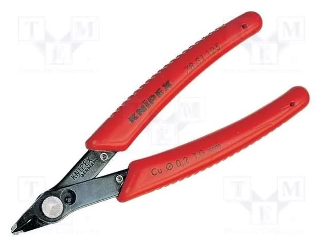 Pliers; side,cutting,precision; 125mm; without chamfer KNIPEX KNP.7831