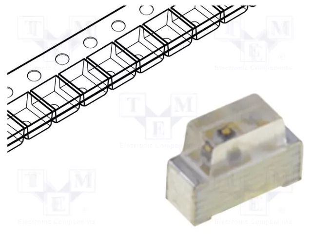 LED; green; SMD; 0602; 110÷350mcd; 3.2÷4VDC; 1.6x1.2x0.6mm; 110° KINGBRIGHT ELECTRONIC KPA-1606ZGC