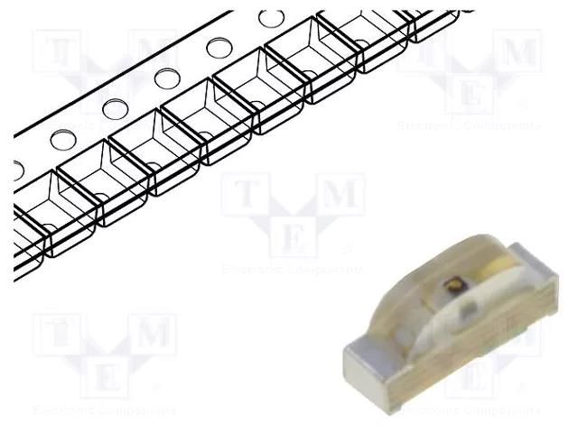 LED; SMD; 0802; orange; 110÷300mcd; 2.1x1x0.6mm; 120°; 20mA KINGBRIGHT ELECTRONIC KPA-2106SECK