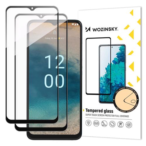 Wozinsky Full Glue Tempered Glass 2x Tempered Glass For Nokia G22 9H Full Screen Full Cover With Black Frame, Wozinsky 5907769320873 5907769320873