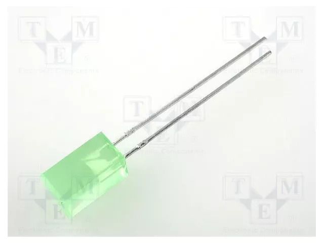 LED; green; square; 5x5mm; 1÷5mcd; 110°; Front: flat; 20mA KINGBRIGHT ELECTRONIC L-1553GDT