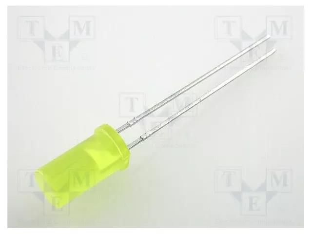 LED; yellow; 5mm; 1÷4mcd; 100°; Front: flat; 2.1÷2.5VDC KINGBRIGHT ELECTRONIC L-483YDT