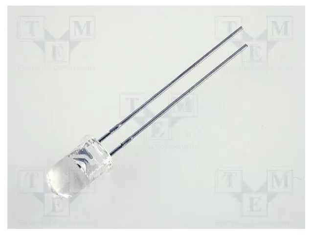 LED; yellow; 5mm; 20÷80mcd; 30°; Front: convex; 2.1÷2.5VDC KINGBRIGHT ELECTRONIC L-53YC