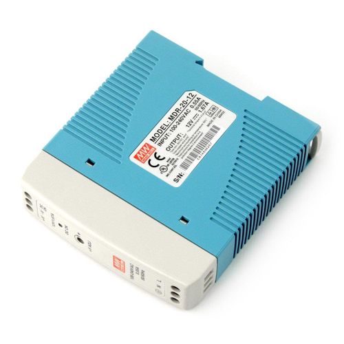 Power supply Mean Well MDR-20-12 for DIN rail - 12V / 1,67A / 20W ZAS-12242 5904422352752