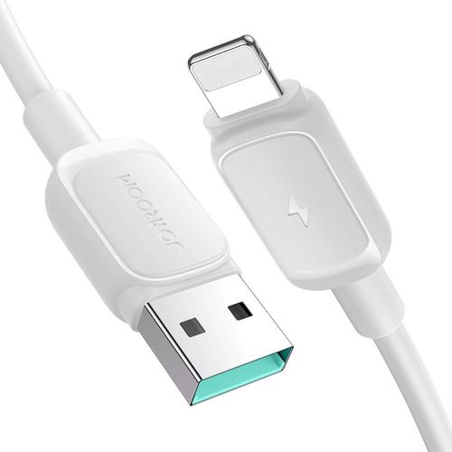 Joyroom Multi-Color Series A14 Lightning / USB-A 2.4A 1.2 m cable - white, Joyroom 6956116748166 6956116748166