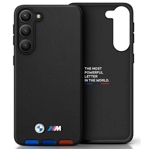 Case BMW BMHCSA5422PTDK A54 black/black Leather Stamp Tricolor, BMW 3666339123970 3666339123970