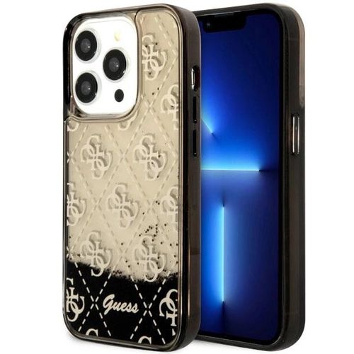 Guess GUHCP14LLC4PSGK iPhone 14 Pro 6.1" black/black hardcase Liquid Glitter 4G Transculent, Guess 3666339116217 3666339116217