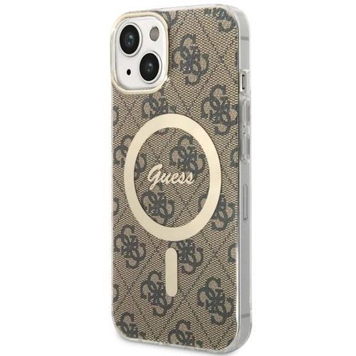 Guess 4G MagSafe case for iPhone 14 - brown, Guess 3666339126889 3666339126889