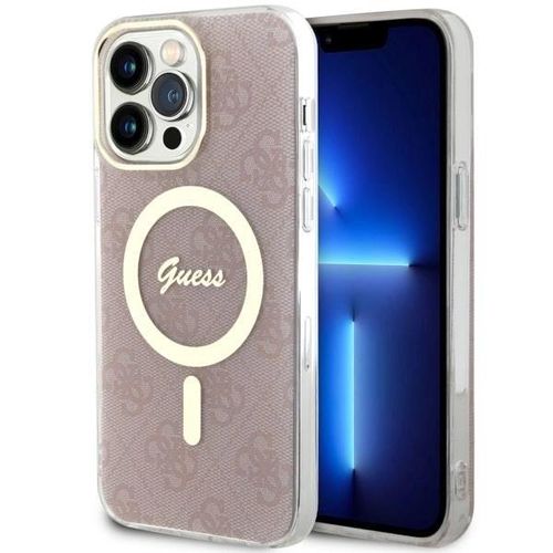 Guess 4G MagSafe case for iPhone 14 Pro Max - pink, Guess 3666339118297 3666339118297