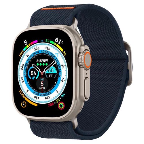 Spigen Fit Lite Ultra Strap for Apple Watch 4/5/6/7/8/9/SE/Ultra (42/44/45/49 mm) - Navy Blue, Spigen 8809896743372 8809896743372