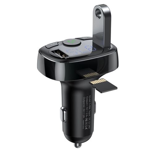 Bluetooth transmitter / car charger Baseus S-09A (Overseas Edition) - black, Baseus 6932172626976 6932172626976