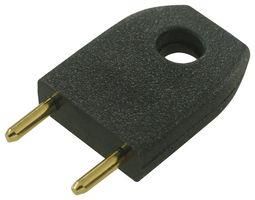 PLUG, SHORTING, 0.25", BLACK D3087-98