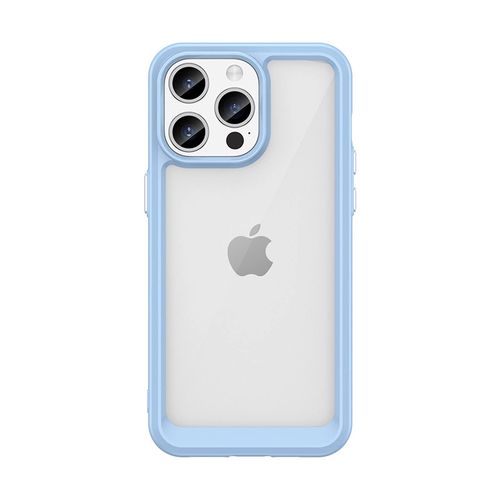 Reinforced case with flexible frame for iPhone 15 Pro Outer Space - blue, Hurtel 5907769356698 5907769356698