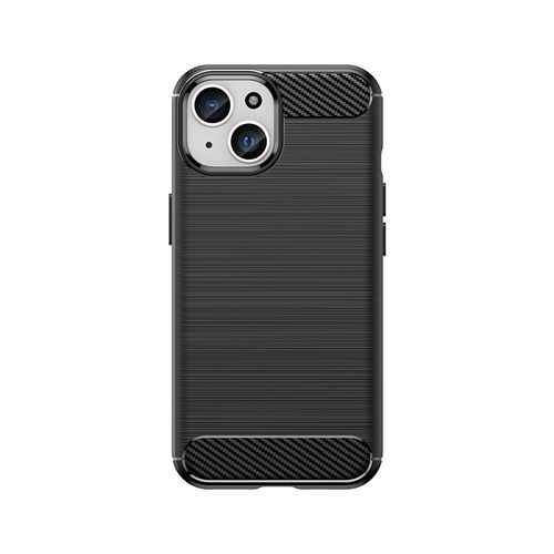 Flexible Carbon Case with carbon pattern for iPhone 15 - black, Hurtel 5907769356445 5907769356445