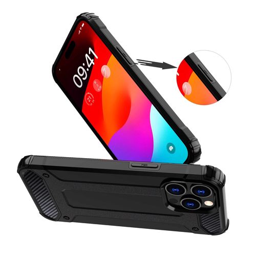 iPhone 15 Pro Max Hybrid Armor case - blue, Hurtel 5907769357398 5907769357398