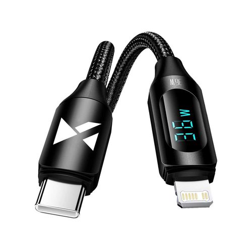 Wozinsky WUCLC1 Lightning - USB-C cable 36W 480Mb/s 1m - black, Wozinsky 5907769308475 5907769308475