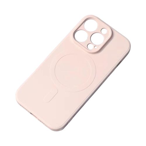 MagSafe compatible silicone case for iPhone 15 Plus Silicone Case - Cream, Hurtel 5907769356889 5907769356889