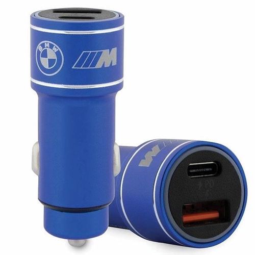 BMW M Edition Case Car Charger BMCCMUSBCB 20W PD QC 3.0 - blue, BMW 3666339122492 3666339122492