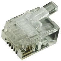 CAT5 RJ12 MODULAR PLUG, 6 POSITION, 1 PORT MTP-66-U-S