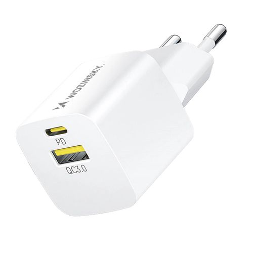 Wozinsky WWCEAC GaN USB-A USB-C 33W wall charger - white, Wozinsky 5907769308109 5907769308109