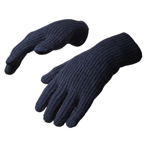 Braided telephone gloves with cut-outs for fingers - black, Hurtel 5907769307973 5907769307973