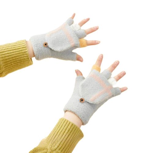 Women's/children's winter phone gloves - gray, Hurtel 5907769307928 5907769307928