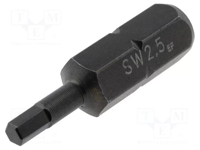 Screwdriver bit; hex key; HEX 2.5mm; Overall len: 25mm C.K CK-455425