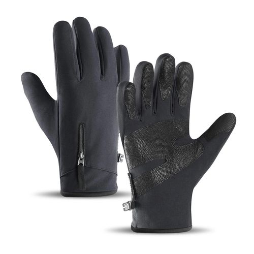 Anti-slip winter phone sports gloves (size M) - black, Hurtel 5907769307768 5907769307768