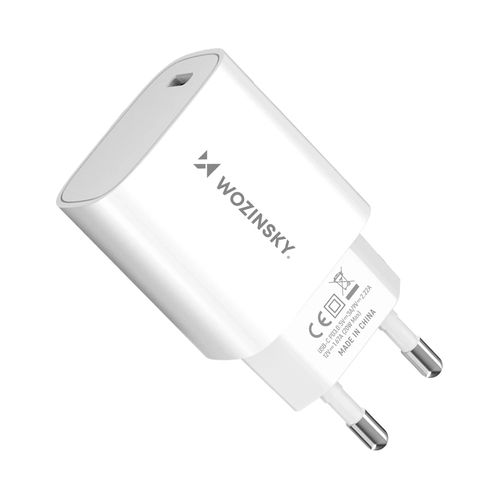 Wozinsky WGWCCW 20W USB-C Wall Charger - White, Wozinsky 5907769308352 5907769308352