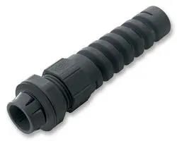 CABLE GLAND, SPIRAL, BLACK, M12, PK10 53112936